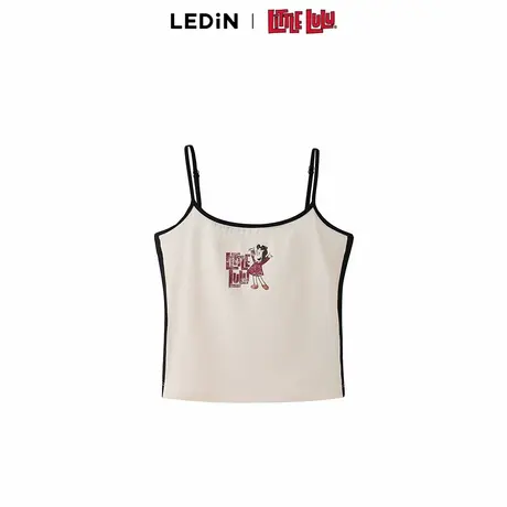 【Little Lulu联名】乐町2024夏季新款甜辣撞色条吊带C2CQE2113商品大图