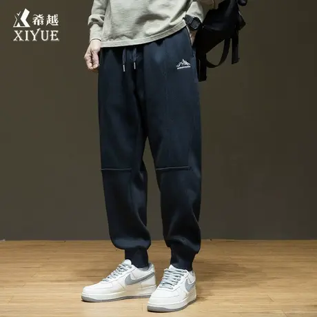 360g重磅夏季加厚束脚卫裤男春秋休闲裤子2025新款男士大码运动裤图片