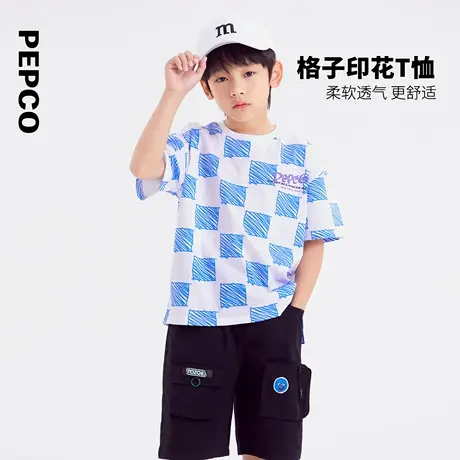 小猪班纳童装2025年夏装儿童短袖T恤中大童男童圆领上衣男孩潮商品大图