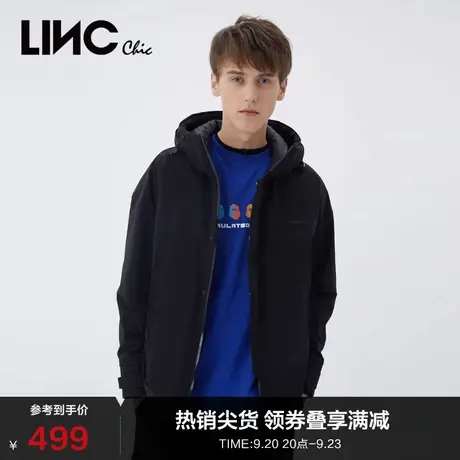 LINCCHIC金羽杰羽绒服男连帽短款羽绒服男士冬季外套N21301034图片