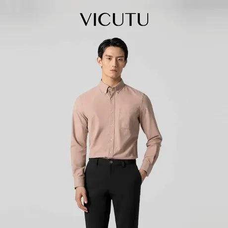 VICUTU威可多长袖衬衫男秋季新款柔软舒适易打理商务通勤衬衣图片