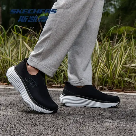 Skechers/斯凯奇闪穿鞋2025夏新款男鞋一脚蹬透气网面休闲运动鞋商品大图