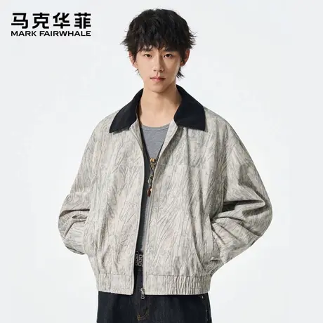 马克华菲灯芯绒翻领夹克男士2025新款秋季美式复古痞帅上衣外套潮图片