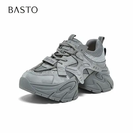 【好物体验专享】百思图2026春季新款老爹鞋增高女鞋G8897AM6商品大图