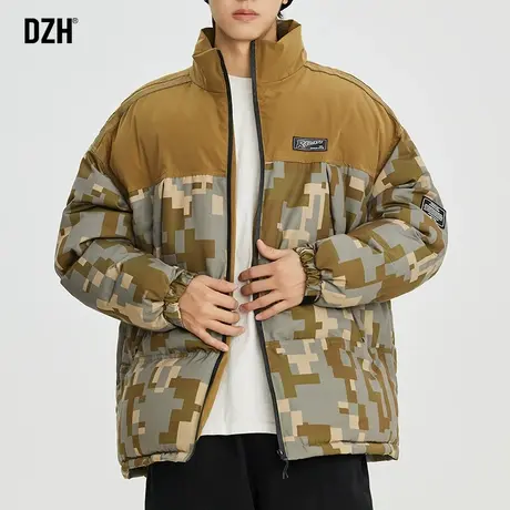男士迷彩棉服男冬季加厚立领外套2023新款日式棉衣迷彩服棉袄冬装商品大图