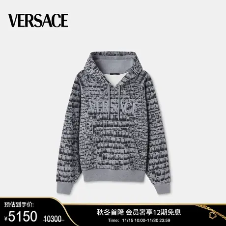 【新年礼物】Versace/范思哲 男士 Coccodrillo Logo 连帽衫图片