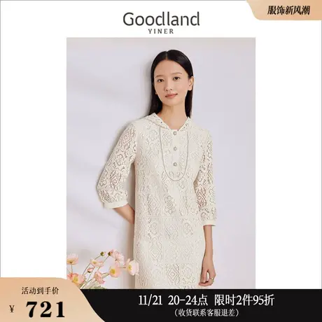 Goodland美地女装2023秋季连衣裙图片