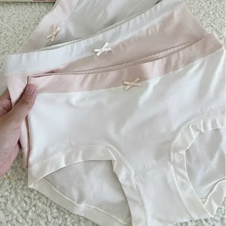 60支长绒棉~A类婴儿棉内裤女纯棉抑菌裆中腰包臀全棉打底短裤薄款商品大图