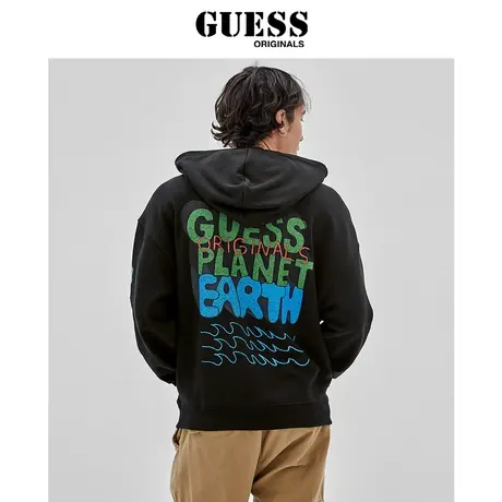 【38上新季】GUESS Originals  地球日系列男士连帽套头卫衣商品大图