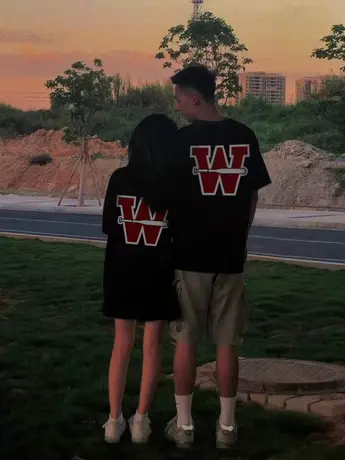 美式大码情侣t恤女ins新款潮牌短袖oversize宽松显瘦炸街上衣夏季商品大图