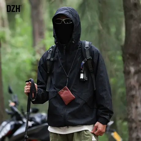 男士山系户外冲锋衣男款秋季外套潮高级感痞帅男装2024新款登山服商品大图