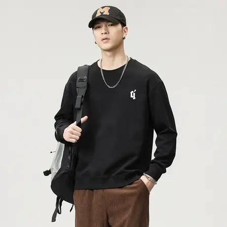 时尚潮牌秋季男装多色加绒可选男士长袖春秋款高档男士休闲卫衣图片