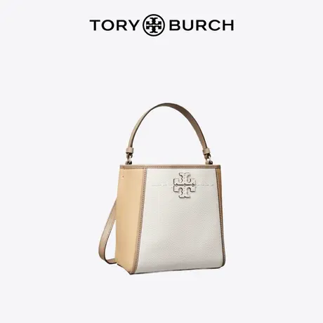 【12期免息】TORY BURCH 汤丽柏琦  MCGRAW小号拼色水桶包154683商品大图