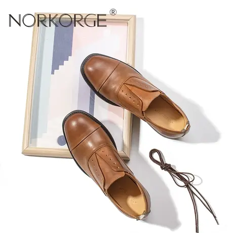 复古渐变驼色单鞋商品大图