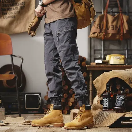 Modi Nick/摩帝尼克工装裤2023年春夏季新款百搭男士多口袋工装裤商品大图