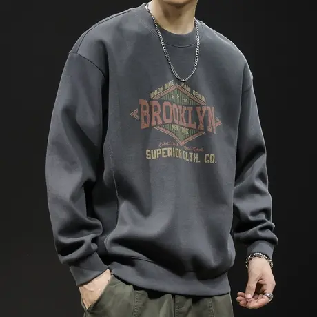 卫衣男加绒男款加肥加大秋冬款宽松大码秋季2023新款男士上衣长袖商品大图