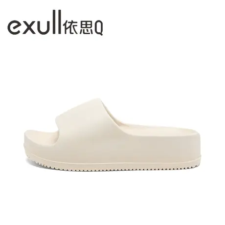 exull/依思Q拖鞋女士新款休闲舒适居家外穿厚底防滑软底增高凉拖图片
