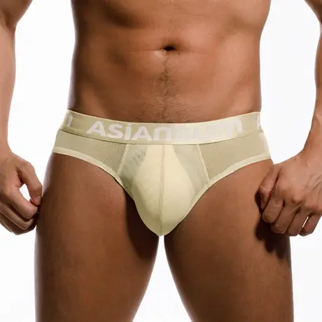【拍3件69/5件99】Asianbum透气大网眼半透明性感情趣夜店三角裤商品大图