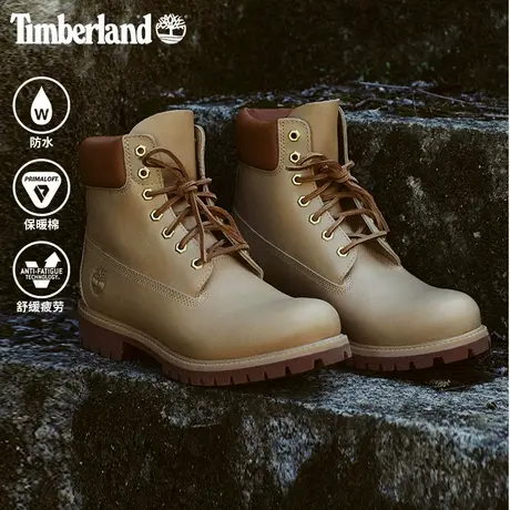 Timberland添柏岚官方男鞋高帮靴秋冬新款户外休闲防水偏大|A2P6W商品大图