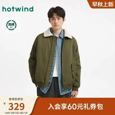 热风2025年冬季新款男士通勤厚夹克商品大图