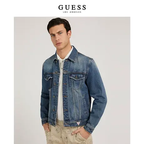 GUESS男士复古潮流时尚牛仔外套-M2GXN1D2IU0商品大图