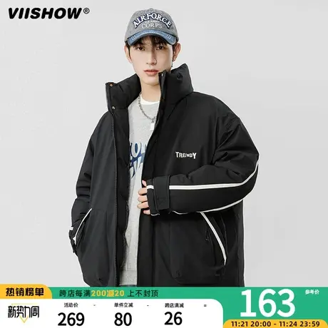 VIISHOW棉衣外套男秋冬季2023年加厚保暖潮牌立领棉袄男款棉服商品大图