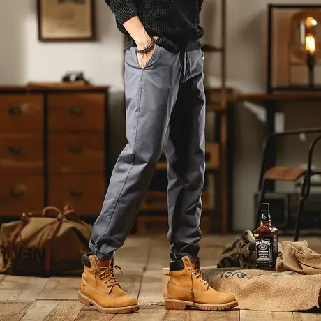 直筒工装裤裤子男款春秋冬男士休闲裤大码工装裤男潮流时尚裤子商品大图
