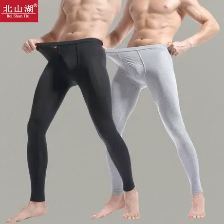 秋裤男士秋裤超薄款保暖衬裤肥佬打底贴身线裤单件胖子加肥加大码图片