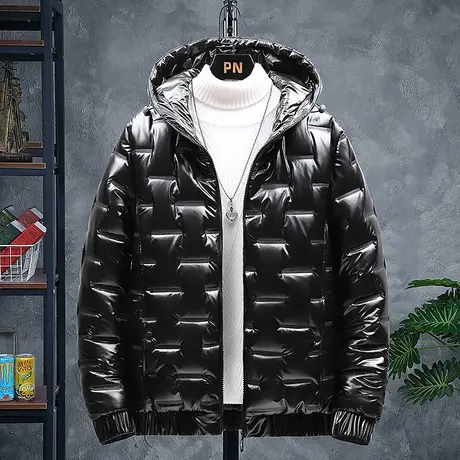 棉衣男士潮牌2023年新款加厚冬季面包服大码亮面棉袄外套羽绒棉服商品大图