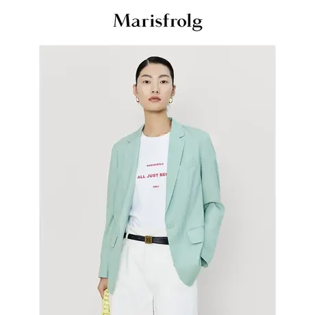 【100%纯羊毛】玛丝菲尔女装职业装西装外套女高级感商品大图