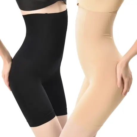 伊自尚大码女高腰收腹塑形束腰提臀收腹裤胖mm200斤防走光安全裤商品大图