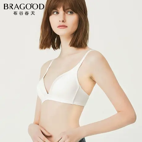 BRAGOOD轻薄款无痕光面无钢圈大胸显小胸内衣少女文胸内衣商品大图