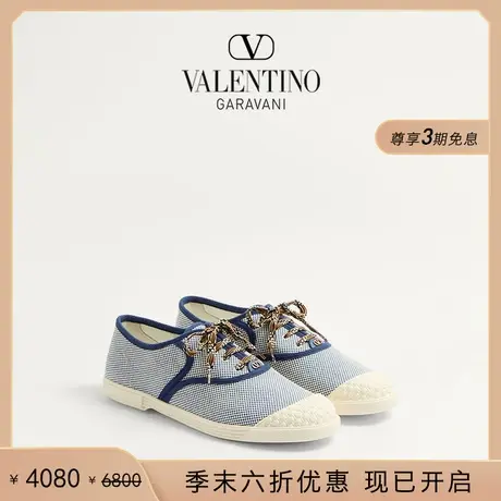 [季末优惠]华伦天奴VALENTINO男士 BAY BY BAY 帆布运动鞋图片