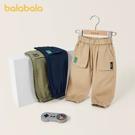 【商场同款】巴拉巴拉男童长裤秋装新款宝宝工装裤子小童休闲裤潮商品大图