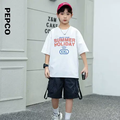 小猪班纳童装2025年夏装儿童短袖T恤中大童男童圆领上衣男孩潮商品大图