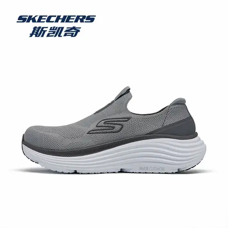 Skechers/斯凯奇男鞋2025秋季新款网面透气一脚蹬休闲厚底运动鞋商品大图