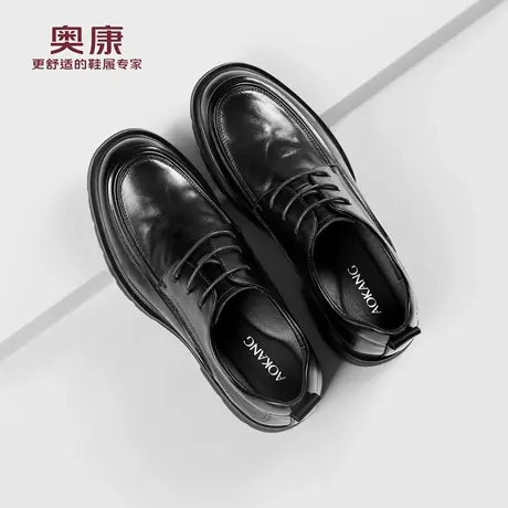奥康男鞋2025秋季新款厚底商务正装皮鞋增高舒适轻便结婚新郎鞋商品大图