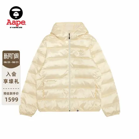 Aape旗舰店男装秋冬小标徽章简约休闲连帽羽绒服外套7720XXP商品大图