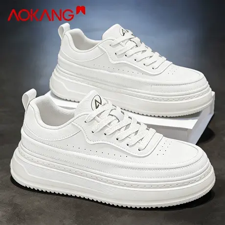 奥康小白鞋男款2026新款春季厚底增高休闲百搭板鞋青少年运动潮鞋图片