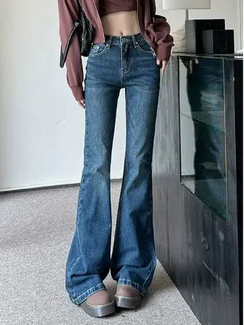 冰依婷秋上新牛仔裤图片