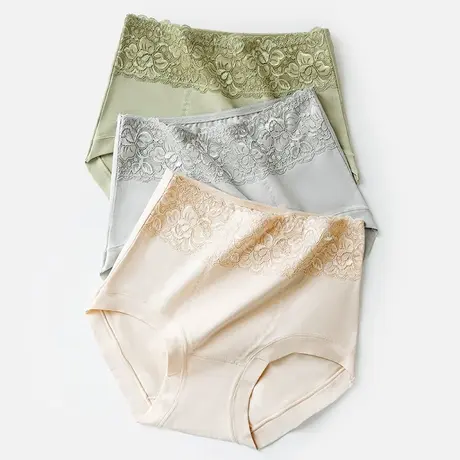 新疆长绒棉~高腰收腹内裤女安全裤纯棉裆大码胖MM包臀打底短裤夏商品大图