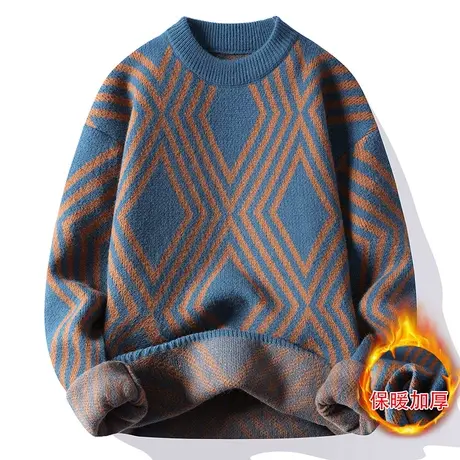 13秋冬季青少年毛衣14岁男孩初中学生羊毛衫15大童加厚打底针织衫商品大图