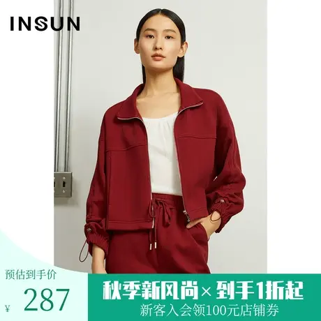 恩裳春季棉质时尚特殊工艺双层面料舒适短外套商品大图