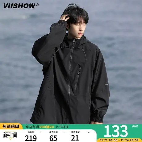 VIISHOW机能冲锋夹克春秋美式季三防宽松潮牌工装运动夹克外套男商品大图