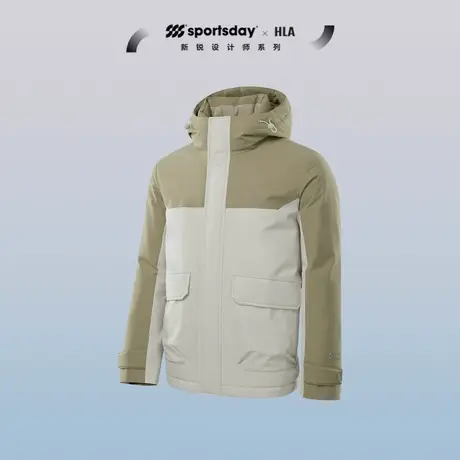 【烈儿宝贝直播间】HLA/海澜之家马术运动羽绒服23秋冬白鸭绒外套图片