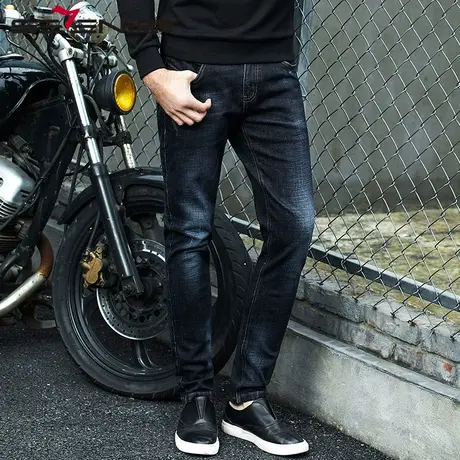 柒牌男装清仓牛仔裤直筒百搭显瘦休闲潮长裤青年牛仔裤图片