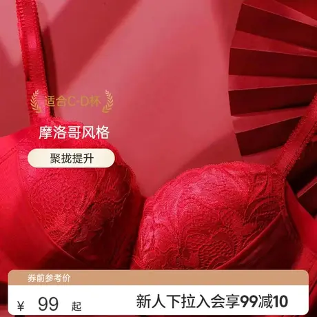 Triumph/黛安芬秋冬性感蕾丝无钢圈聚拢收副乳文胸内衣女11-1707图片