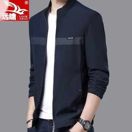 外套男春秋2023年新款潮流宽松休闲上衣棒球服男士春秋季立领夹克商品大图