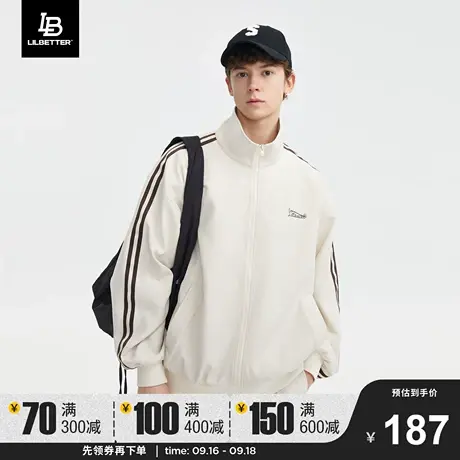 Lilbetter男士运动外套潮流秋冬美式男装宽松休闲衣服潮牌夹克LB商品大图