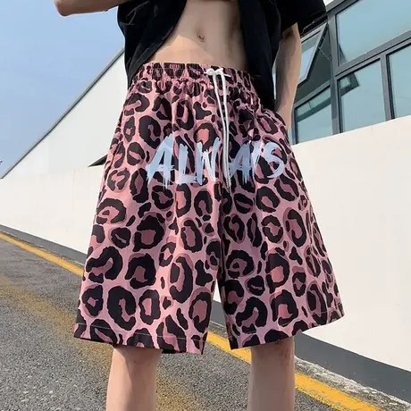 沙滩裤男夏季薄款花短裤运动潮牌宽松睡裤休闲五分泳裤速干大裤衩商品大图